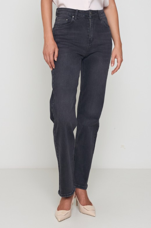 Εικόνα της Τζιν ψηλόμεσο straight fit