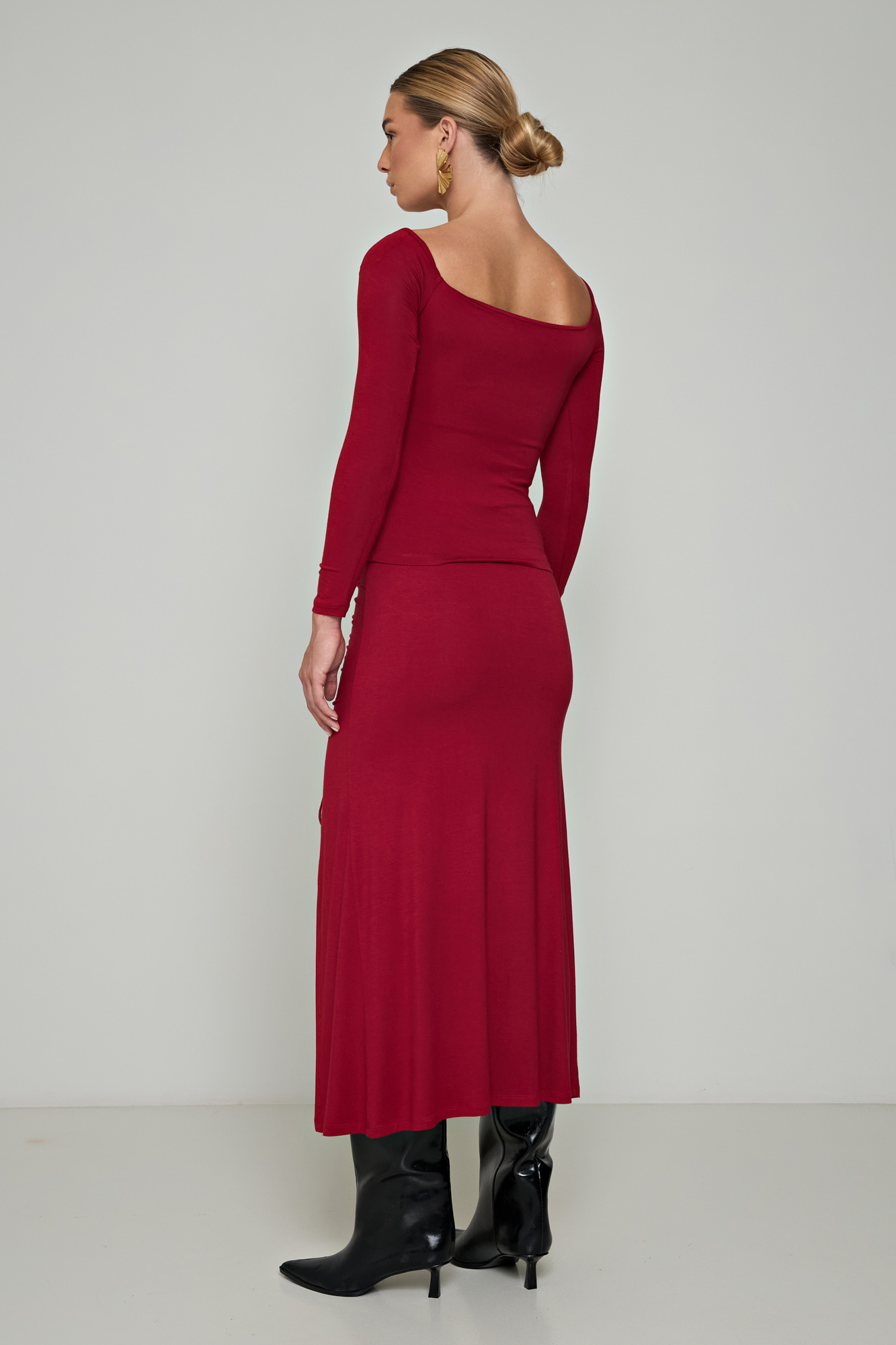 Picture of One shoulder bamboo blouse