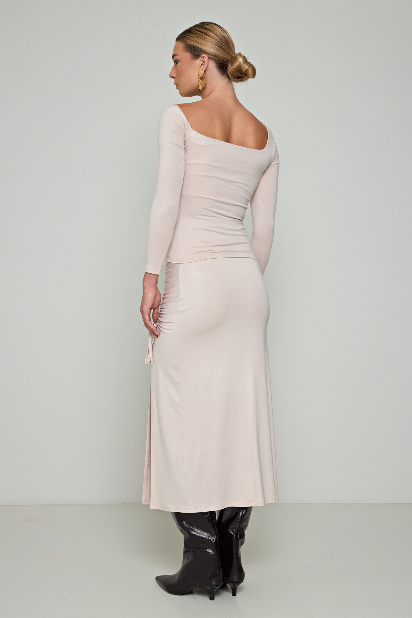 Picture of One shoulder bamboo blouse