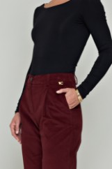 Picture of High-waist velvet pants
