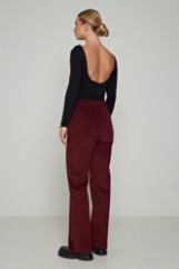 Picture of High-waist velvet pants