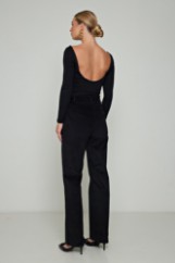 Picture of High-waist velvet pants