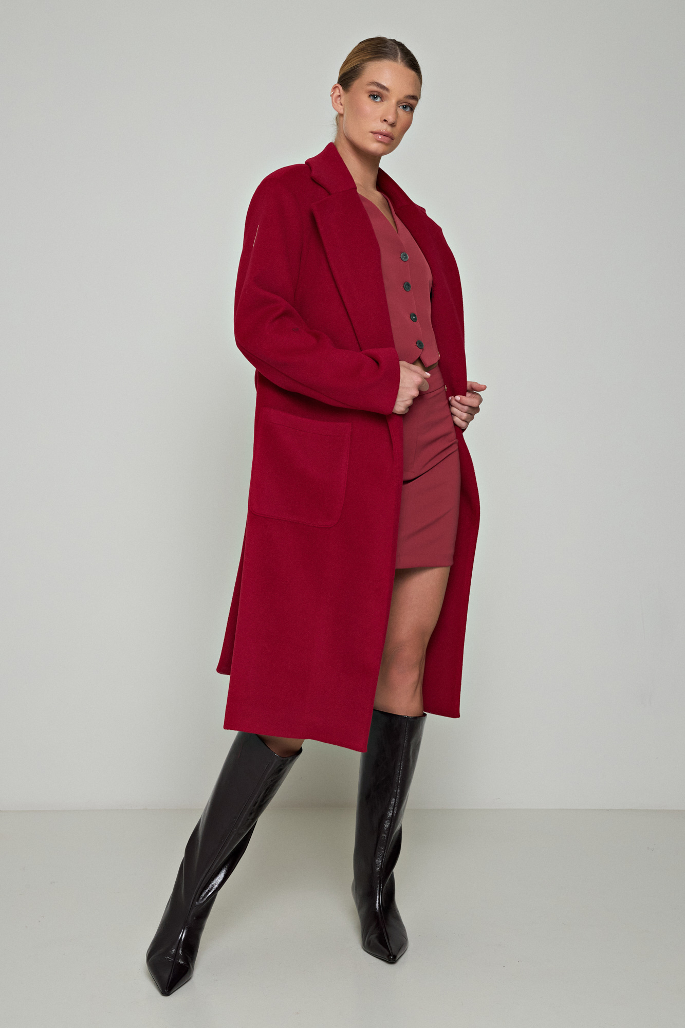 Εικόνα της Παλτό oversized με ζώνη