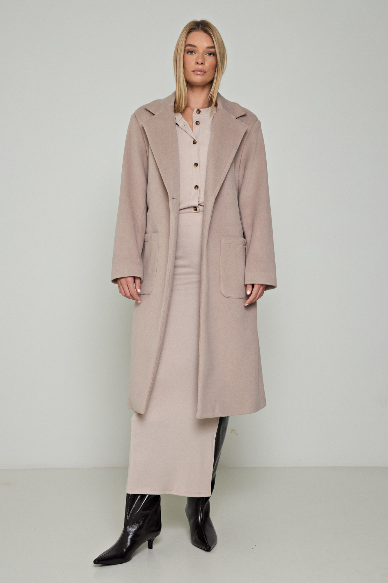 Εικόνα της Παλτό oversized με ζώνη
