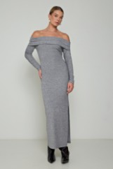 Εικόνα της Φόρεμα πλεκτό Off-Shoulder