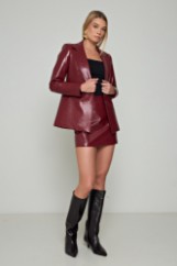 Picture of Croco leatherette mini skirt