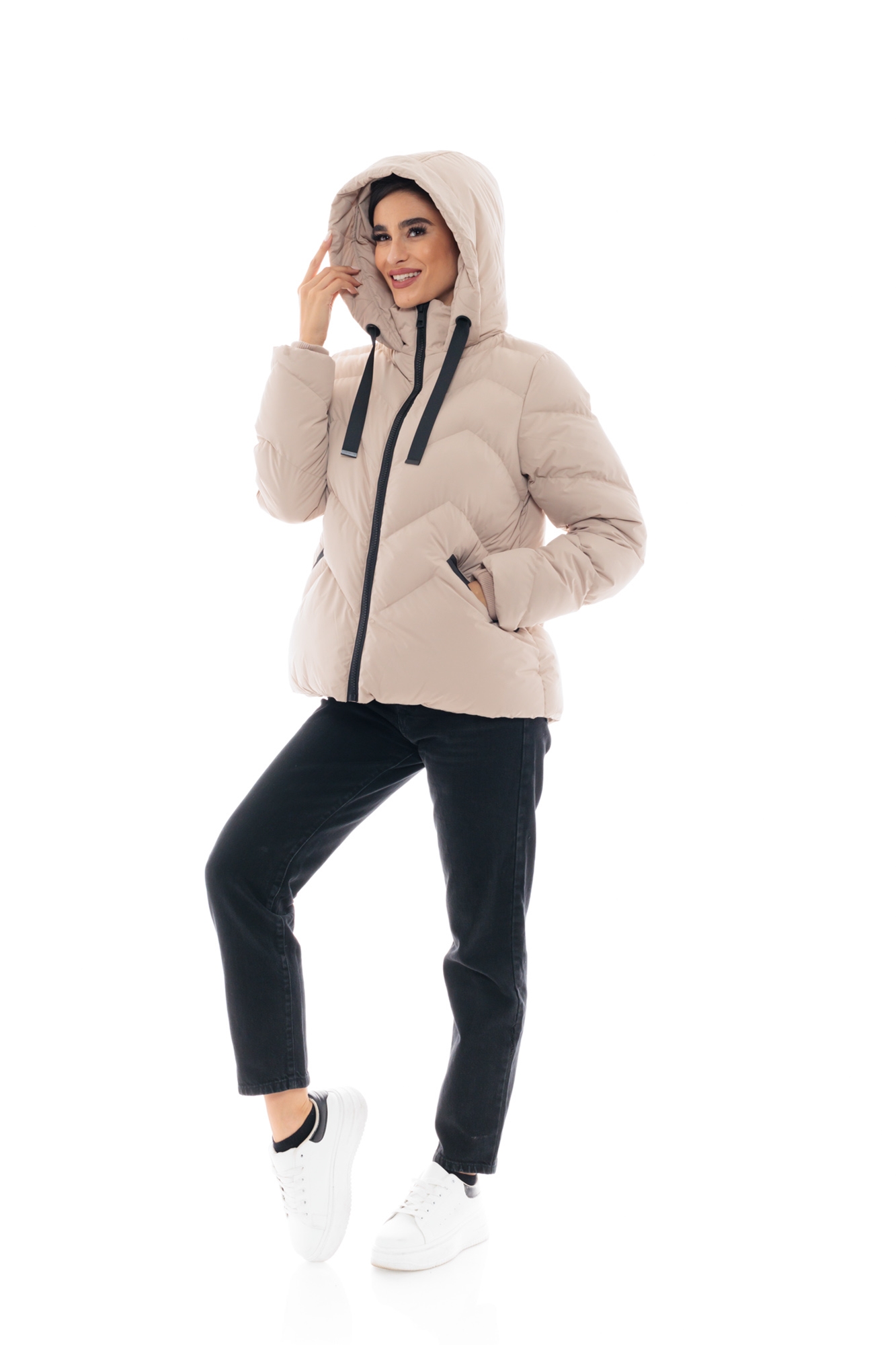 Picture of S' Women's short jacket with detachable hood