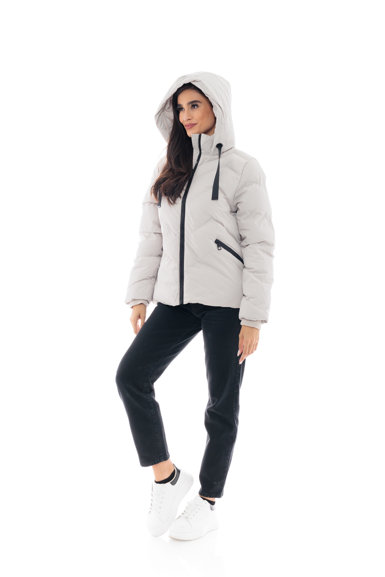 Picture of S' Women's short jacket with detachable hood