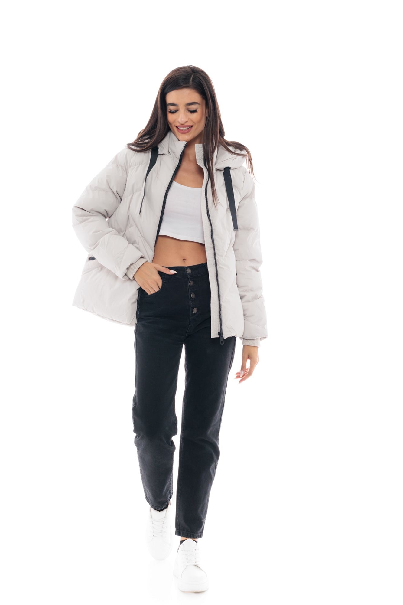 Picture of S' Women's short jacket with detachable hood