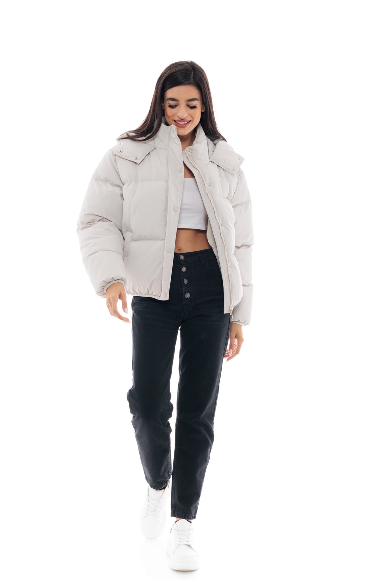 Picture of S' Women's short jacket with built-in hood