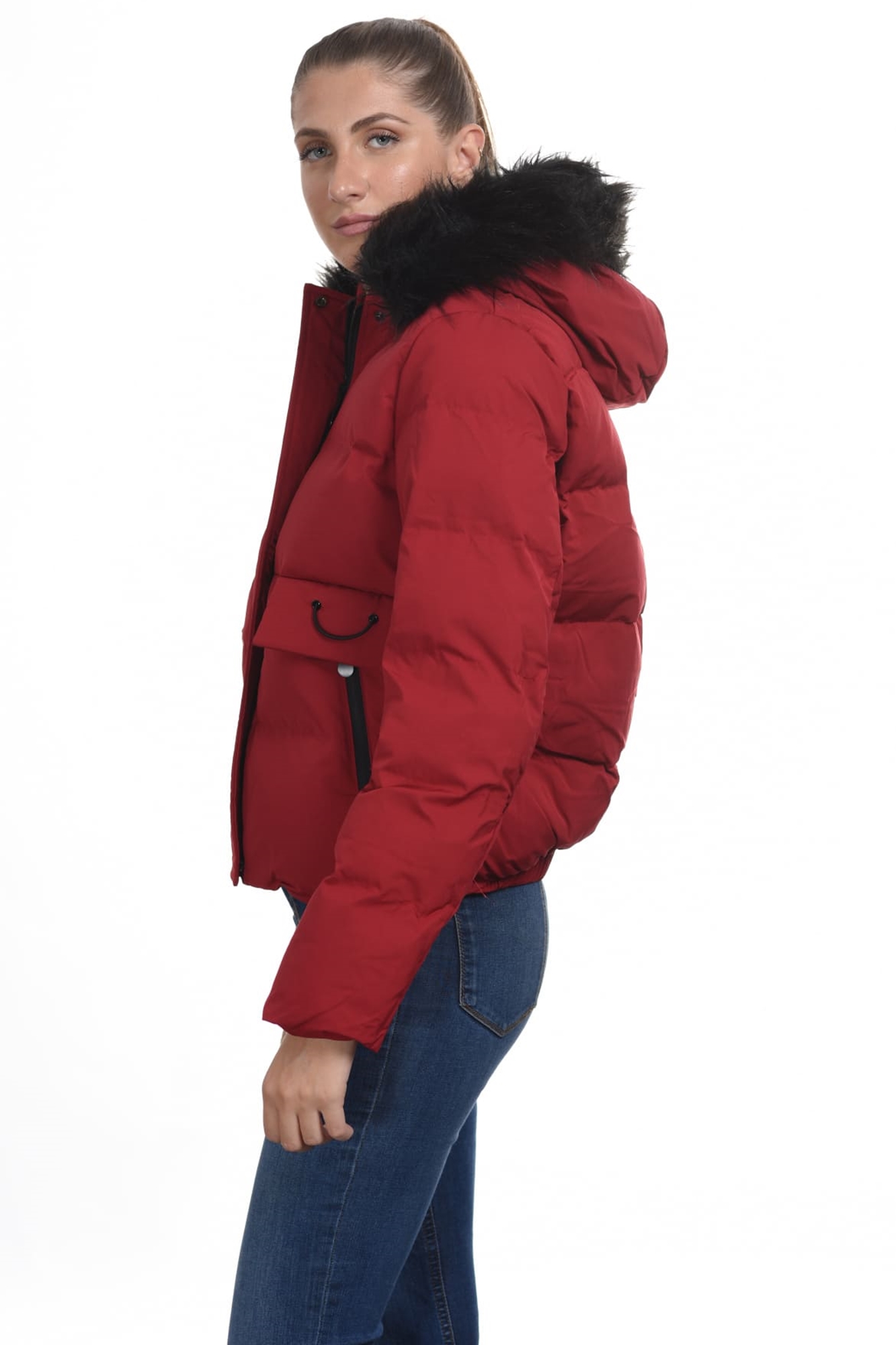 Picture of B' women's short jacket with built-in hood