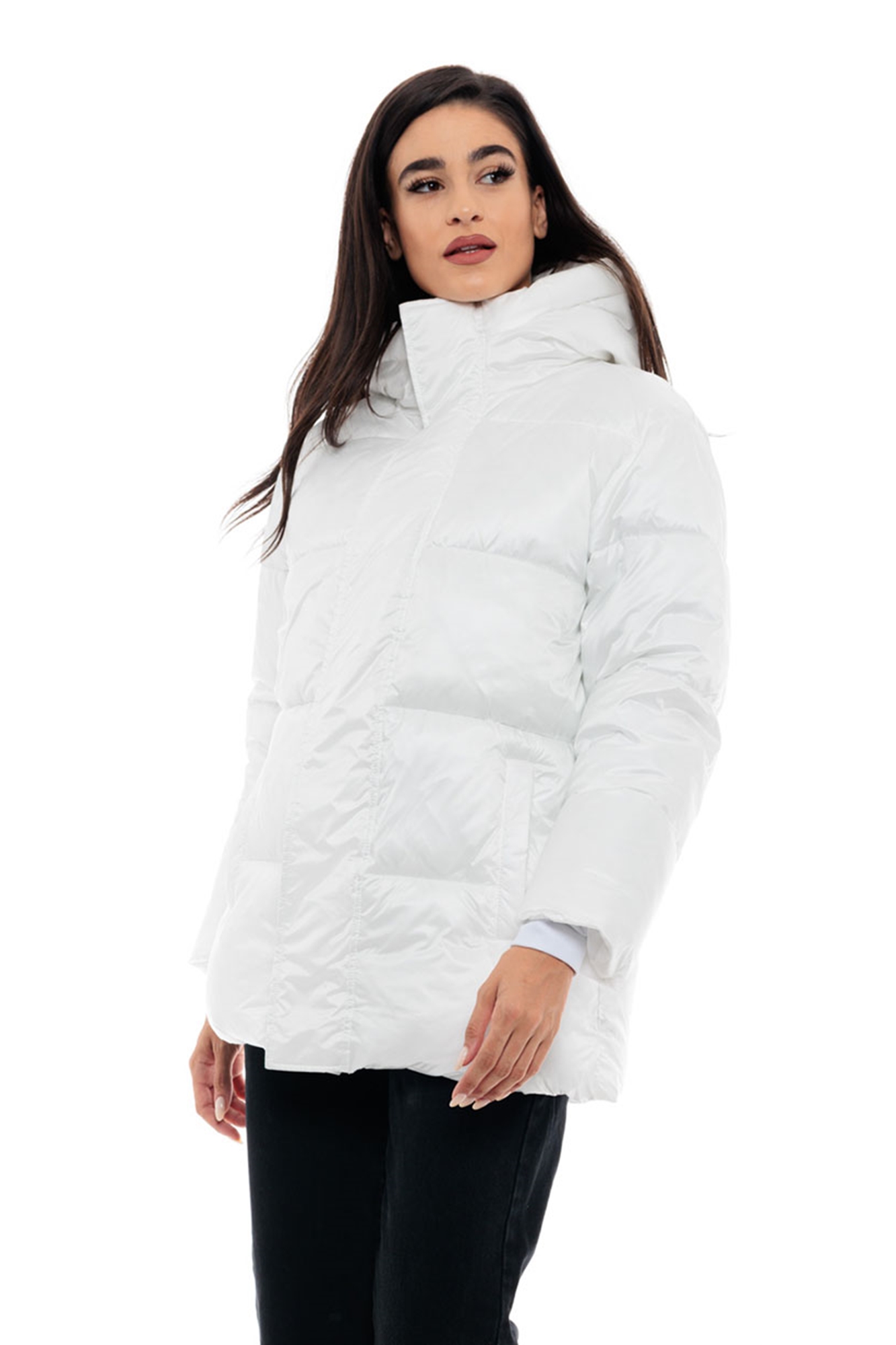 Εικόνα της b'Καπιτονέ Μπουφάν με Κουκούλα