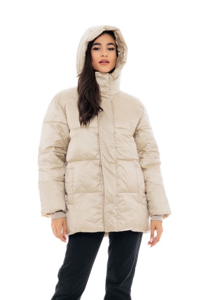 Picture of Quilted Puffer Jacket with Hood