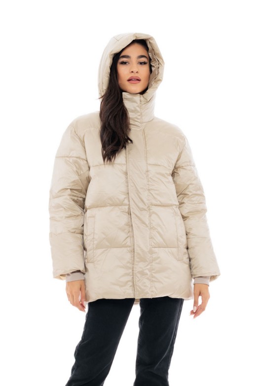 Picture of Quilted Puffer Jacket with Hood