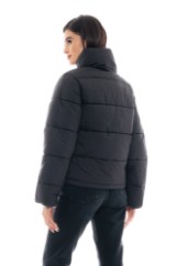 Picture of Short Quilted Puffer Jacket with High Collar