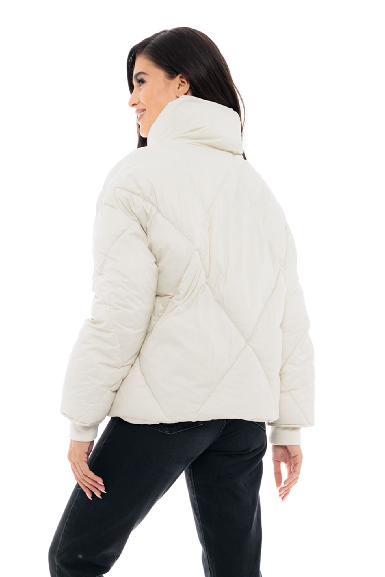 Εικόνα της b'Καπιτονέ Oversized Μπουφάν με Ψηλό Γιακά