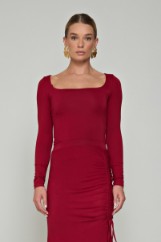 Picture of One shoulder bamboo blouse