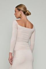 Picture of One shoulder bamboo blouse