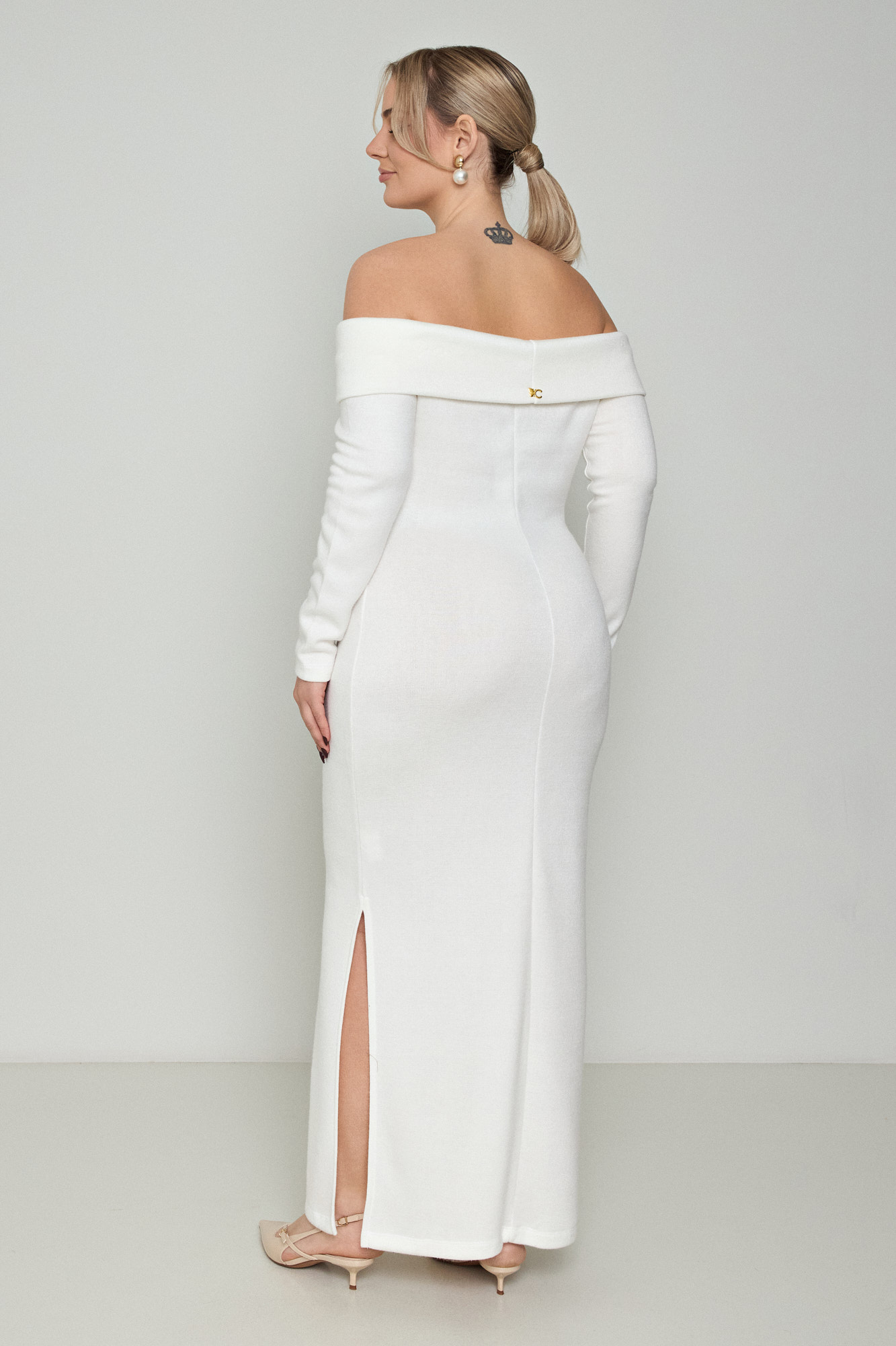 Εικόνα της Φόρεμα πλεκτό Off-Shoulder
