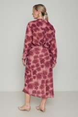 Picture of Printed satin midi skirt