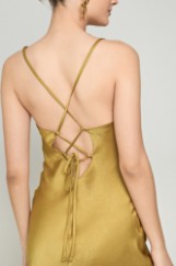 Picture of Backless draped satin dress