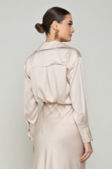 Picture of Loose basic satin shirt