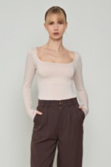Picture of Bamboo blouse with square neckline