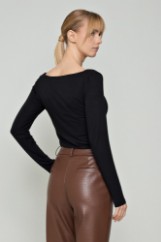 Picture of Bamboo blouse with square neckline