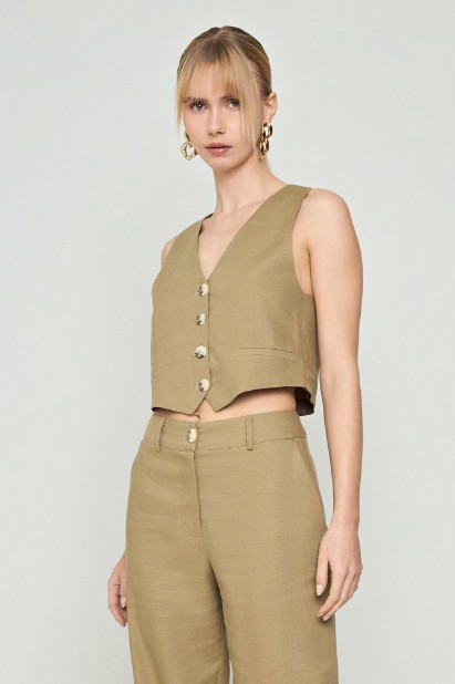 Picture of Basic linen waistcoat