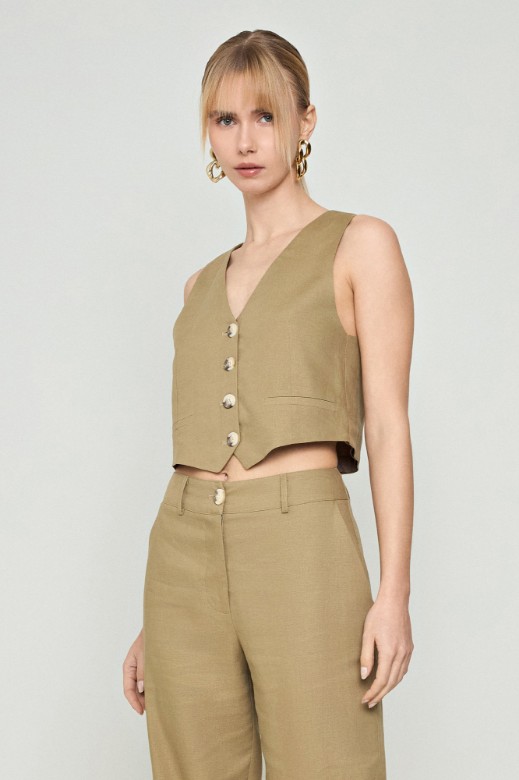 Picture of Basic linen waistcoat
