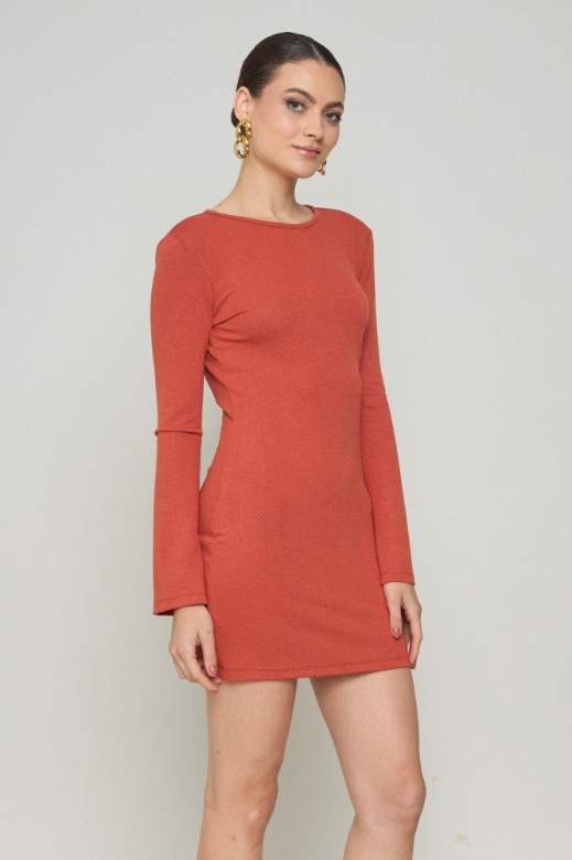 Picture of Mini backless dress with big sleeves