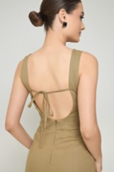 Picture of Linen dress with back fastening