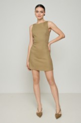 Picture of Linen dress with back fastening