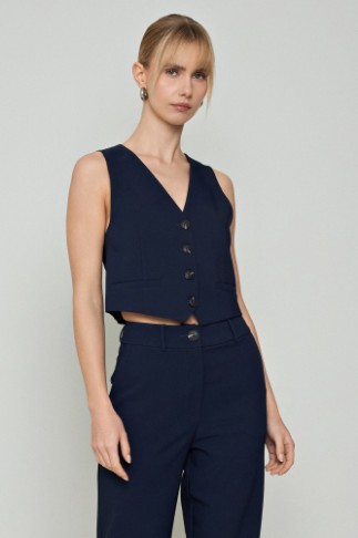 Εικόνα της Γιλέκο ελαστικό basic με κουμπιά