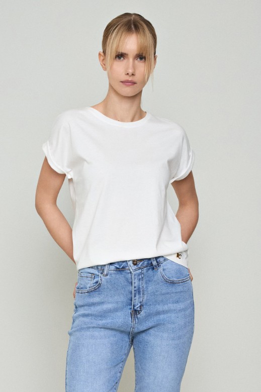 Picture of Cotton t-shirt with lapels