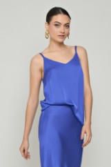 Picture of V-neck blouse with thin straps