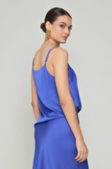 Picture of V-neck blouse with thin straps