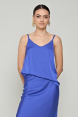 Picture of V-neck blouse with thin straps