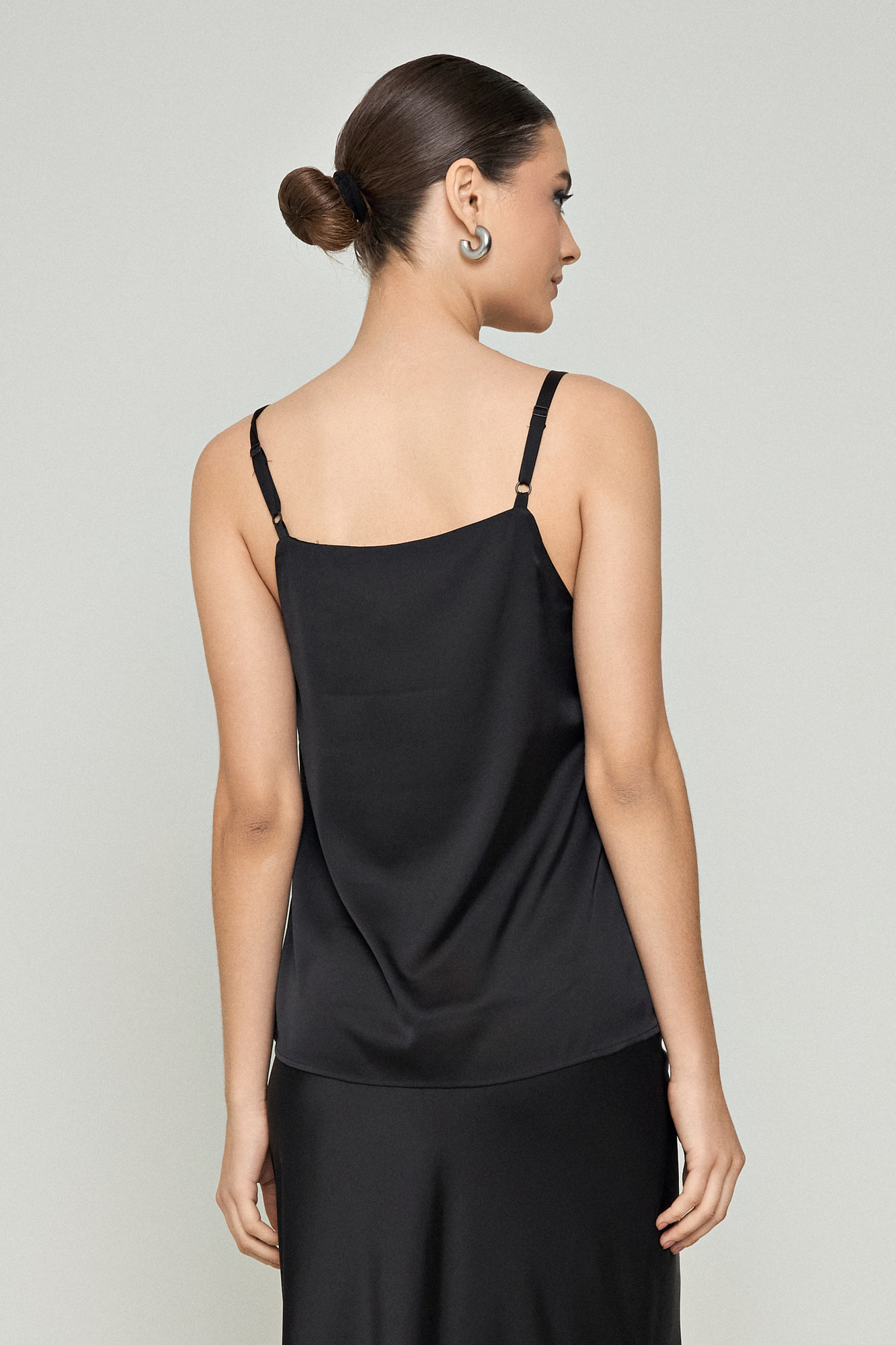 Picture of V-neck blouse with thin straps