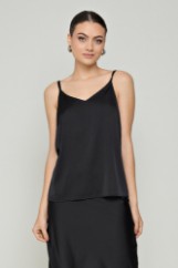 Picture of V-neck blouse with thin straps
