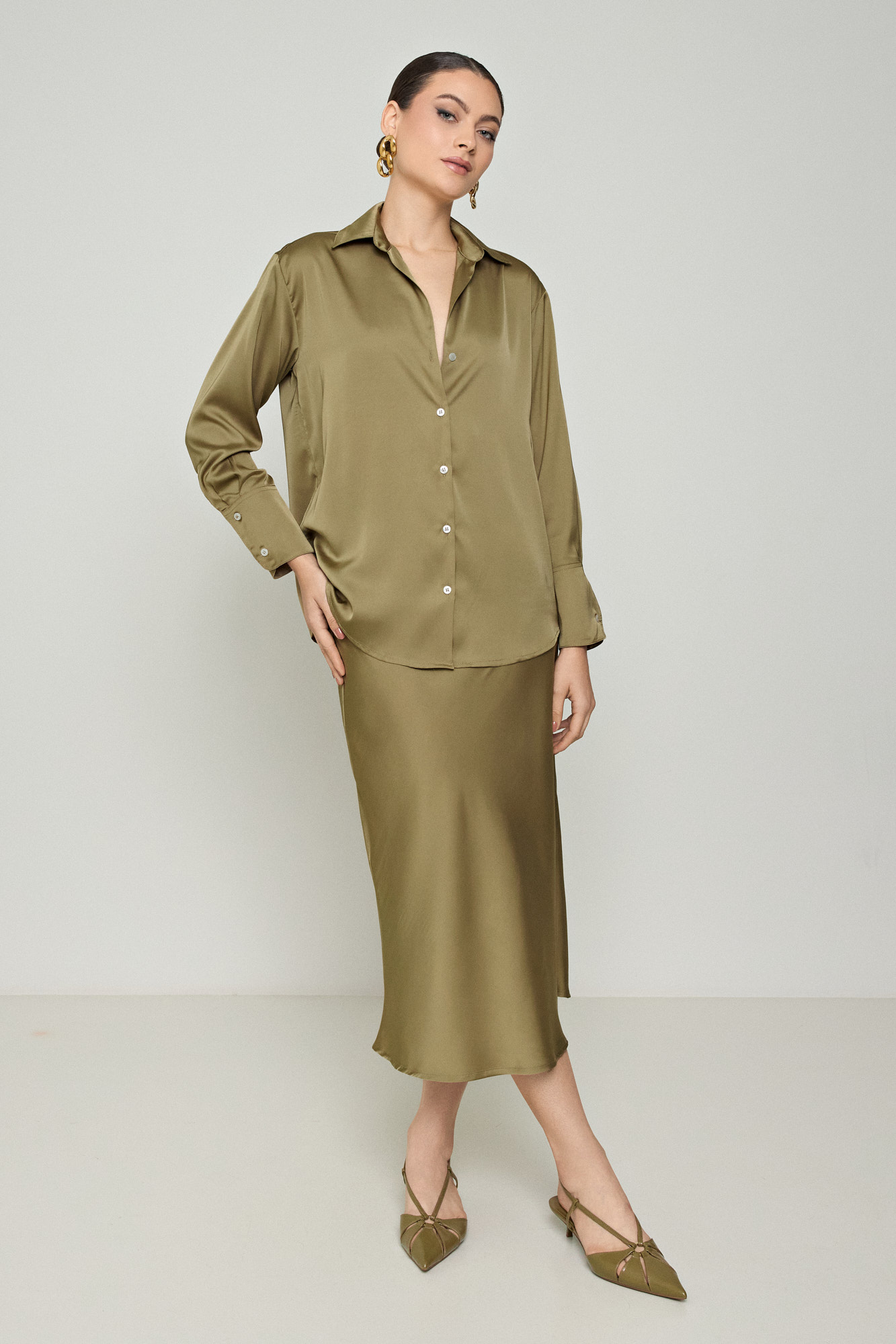 Picture of Midi fabric skirt