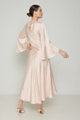 Picture of Asymmetric dress with wide sleeves