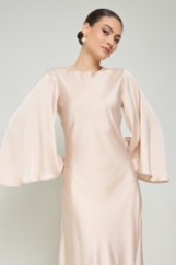 Picture of Asymmetric dress with wide sleeves