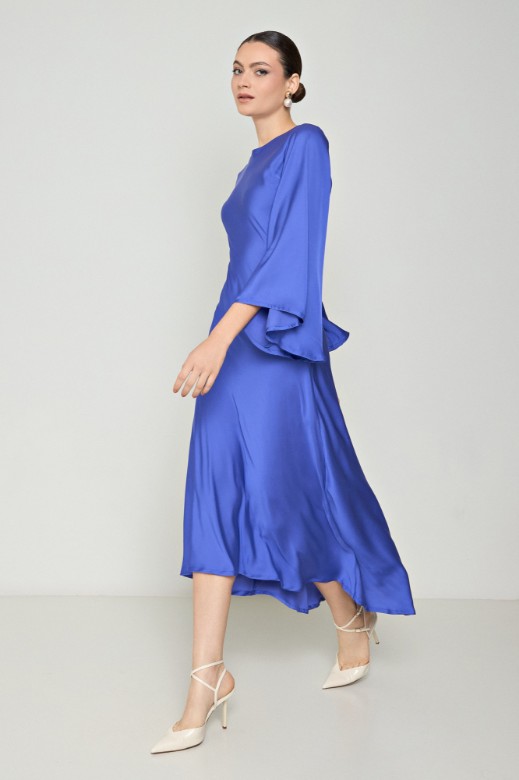 Picture of Asymmetric dress with wide sleeves