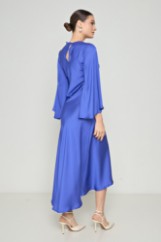 Picture of Asymmetric dress with wide sleeves
