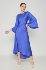 Picture of Asymmetric dress with wide sleeves