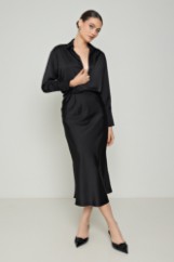 Picture of Loose basic satin shirt