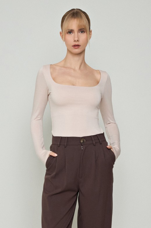 Picture of Bamboo blouse with square neckline