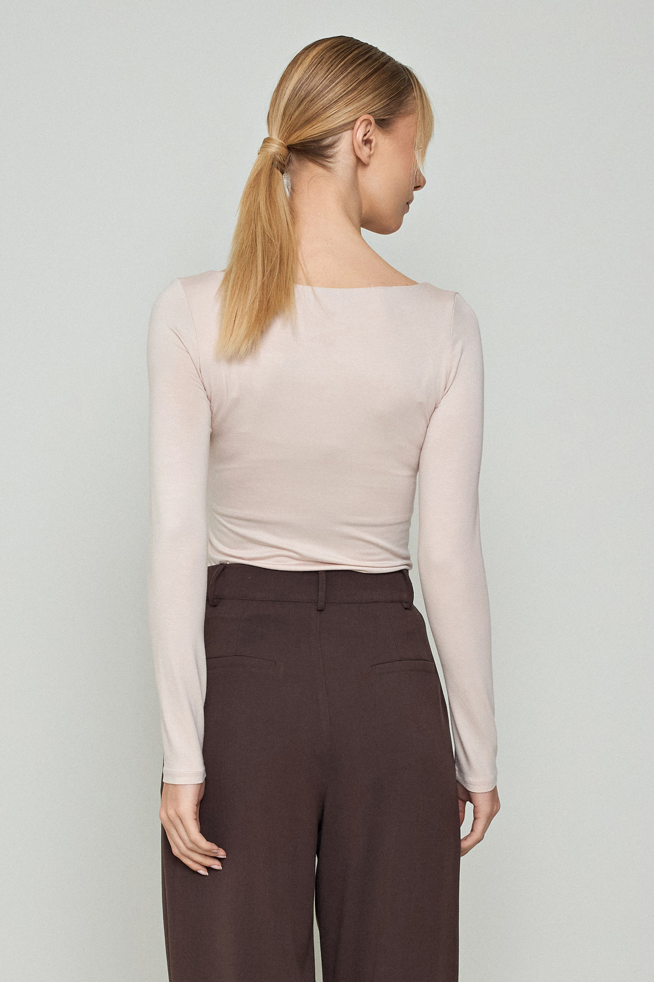 Picture of Bamboo blouse with square neckline