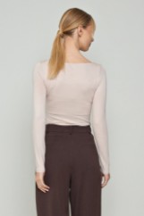 Picture of Bamboo blouse with square neckline